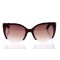 Женские сонцезащитные очки Классика 10209 коричневые с коричневой линзой . Photo 2