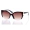 Женские сонцезащитные очки Классика 10209 коричневые с коричневой линзой . Photo 1