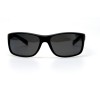 Мужские сонцезащитные очки 10923 чёрные с чёрной линзой 