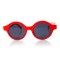 Жіночі сонцезахисні окуляри 10491 червоні з чорною лінзою . Photo 2
