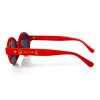 Женские сонцезащитные очки 10491 красные с черной линзой 
