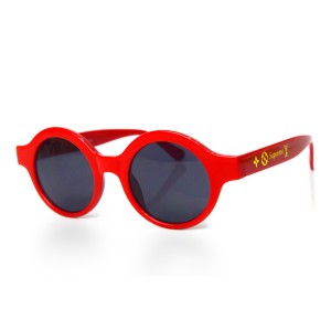 Жіночі сонцезахисні окуляри 10491 червоні з чорною лінзою 
