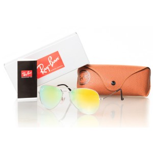 Ray Ban Original сонцезахисні окуляри 7547 срібні з жовтою лінзою 