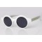 Жіночі сонцезахисні окуляри 10492 білі з чорною лінзою . Photo 1