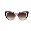 Fendi сонцезащитные очки 12155 коричневые с коричневой линзой 