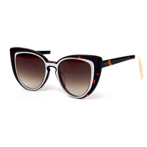 Fendi сонцезахисні окуляри 12155 коричневі з коричневою лінзою 