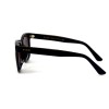 Gucci сонцезащитные очки 12415 чёрные с коричневой линзой 