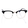 Іміджеві сонцезахисні окуляри 10377 чорні з прозорою лінзою 