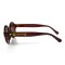 Женские сонцезащитные очки 10496 коричневые с коричневой линзой . Photo 3