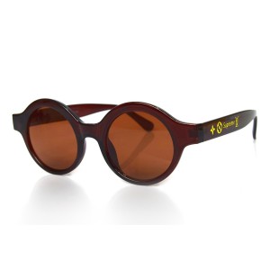 Жіночі сонцезахисні окуляри 10496 коричневі з коричневою лінзою 