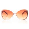 Женские сонцезащитные очки Классика 4437 бежевые с коричневой линзой 