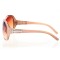 Женские сонцезащитные очки Классика 4437 бежевые с коричневой линзой . Photo 3