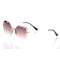 Женские сонцезащитные очки Классика 10114 золотые с коричневой линзой . Photo 1