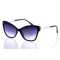 Женские сонцезащитные очки Классика 10277 чёрные с синий линзой . Photo 1