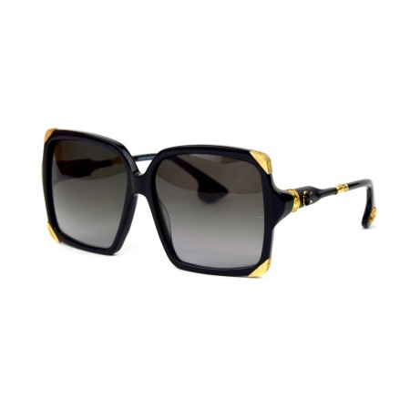 Chrome Hearts сонцезахисні окуляри 11950 чорні з чорною лінзою 