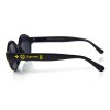 Женские сонцезащитные очки 10497 черные с черной линзой 