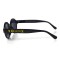 Жіночі сонцезахисні окуляри 10497 чорні з чорною лінзою . Photo 3