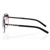 Мужские сонцезащитные очки Капли 6845 чёрные с коричневой линзой 