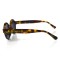 Женские сонцезащитные очки 10498 черные с коричневой линзой . Photo 3