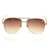 Женские сонцезащитные очки 9212 золотые с коричневой линзой 