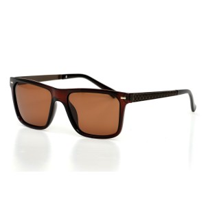 Мужские сонцезащитные очки 9181 коричневые с коричневой линзой 