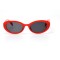 Женские сонцезащитные очки 10746 красные с чёрной линзой . Photo 2