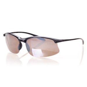 Cонцезахисні окуляри для водіїв спорт 6554 чорні з сірою лінзою 