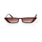 Женские сонцезащитные очки 10747 коричневые с коричневой линзой . Photo 2