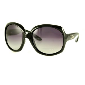 Christian Dior сонцезащитные очки 8773 чёрные с серой линзой 