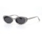 Женские сонцезащитные очки 10748 чёрные с серой линзой . Photo 1