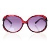 Жіночі сонцезахисні окуляри Класика 4412 червоні з фіолетовою лінзою 