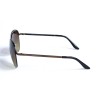Жіночі сонцезахисні окуляри Краплі 12724 бронзові з коричневою лінзою 