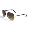 Женские сонцезащитные очки Капли 12724 бронзовые с коричневой линзой 