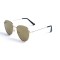 Жіночі сонцезахисні окуляри Краплі 12854 золоті з коричневою лінзою . Photo 1