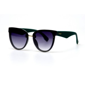 Жіночі сонцезахисні окуляри 10749 чорні з фіолетовою лінзою 