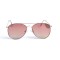 Жіночі сонцезахисні окуляри Краплі 12895 золоті з рожевою лінзою . Photo 2