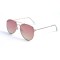Жіночі сонцезахисні окуляри Краплі 12895 золоті з рожевою лінзою . Photo 1