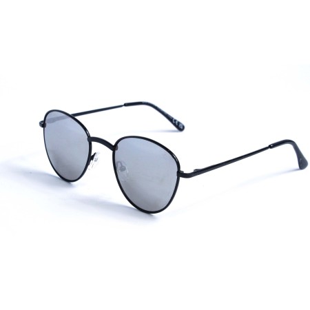 Женские сонцезащитные очки Капли 13017 чёрные с ртутной линзой 