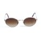 Жіночі сонцезахисні окуляри Краплі 13166 золоті з коричневою лінзою . Photo 2