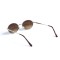 Жіночі сонцезахисні окуляри Краплі 13166 золоті з коричневою лінзою . Photo 3