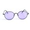 Женские сонцезащитные очки Капли 13175 чёрные с фиолетовой линзой . Photo 2