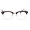 Имиджевые сонцезащитные очки 10381 коричневые с прозрачной линзой . Photo 2