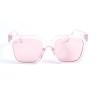 Имиджевые сонцезащитные очки 12718 розовые с розовой линзой 
