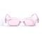 Имиджевые сонцезащитные очки 12789 розовые с розовой линзой . Photo 2