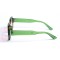 Имиджевые сонцезащитные очки 12814 зелёные с розовой линзой . Photo 3