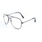 Іміджеві сонцезахисні окуляри 12821 чорні з прозорою лінзою . Photo 1