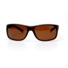 Мужские сонцезащитные очки 10875 коричневые с коричневой линзой 