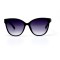 Женские сонцезащитные очки 10751 чёрные с фиолетовой линзой . Photo 2