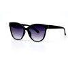 Женские сонцезащитные очки 10751 чёрные с фиолетовой линзой 