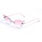 Имиджевые сонцезащитные очки 12894 розовые с розовой линзой . Photo 1